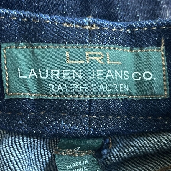 LRL Lauren Ralph‎ Lauren Jeans Womens Size 4 Dark Wash Bootcut Mid Rise Classic - Picture 5 of 13
